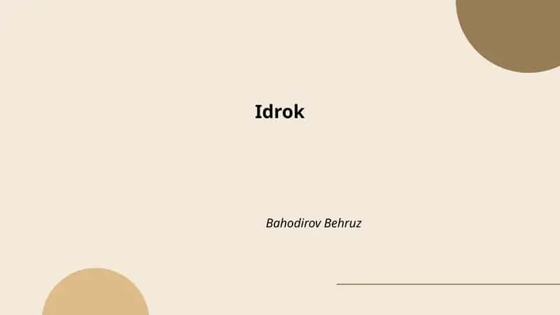 Idrok 1