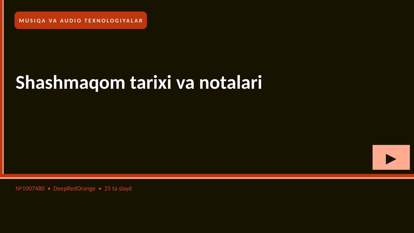 Shashmaqom tarixi va notalari 1