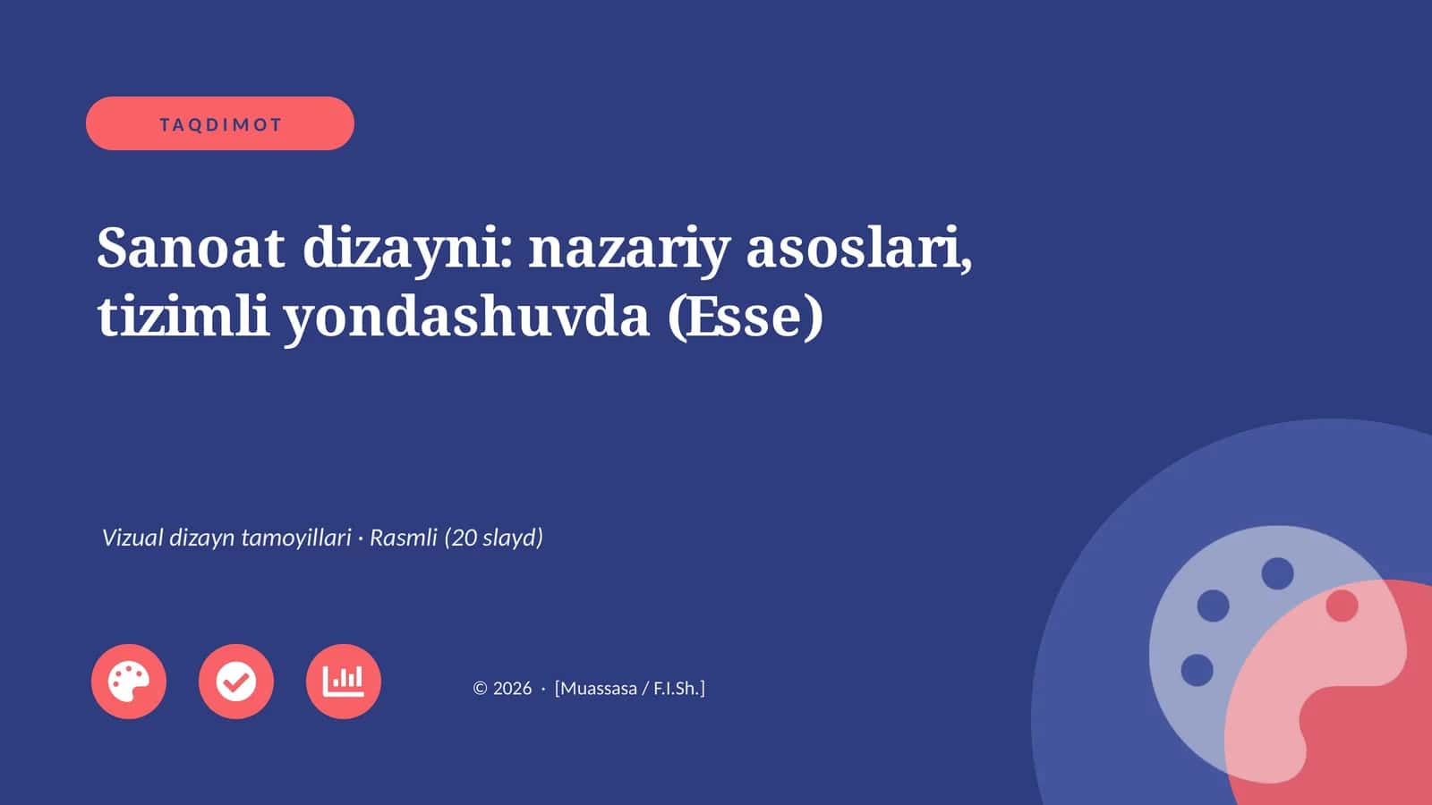 Sanoat dizayni: nazariy asoslari, tizimli yondashuvda (Esse) 1
