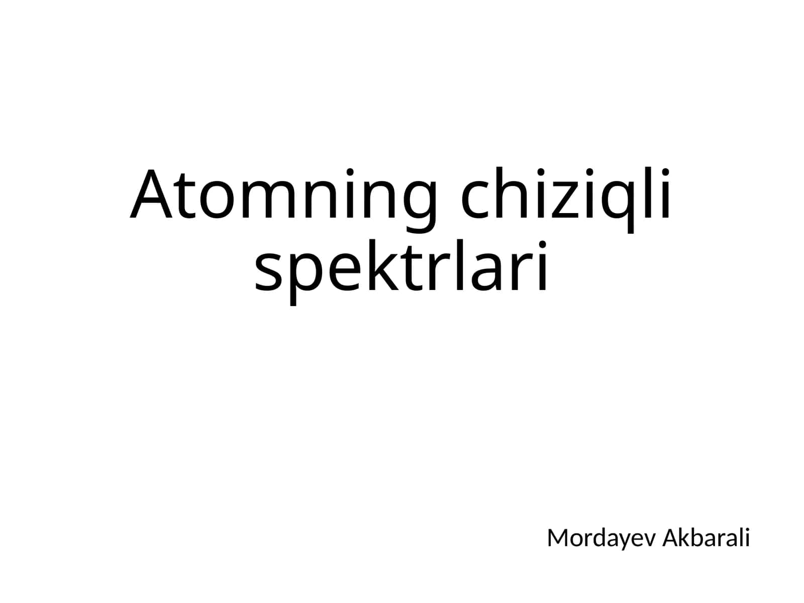 Atomningchiziqlispektrlari 1