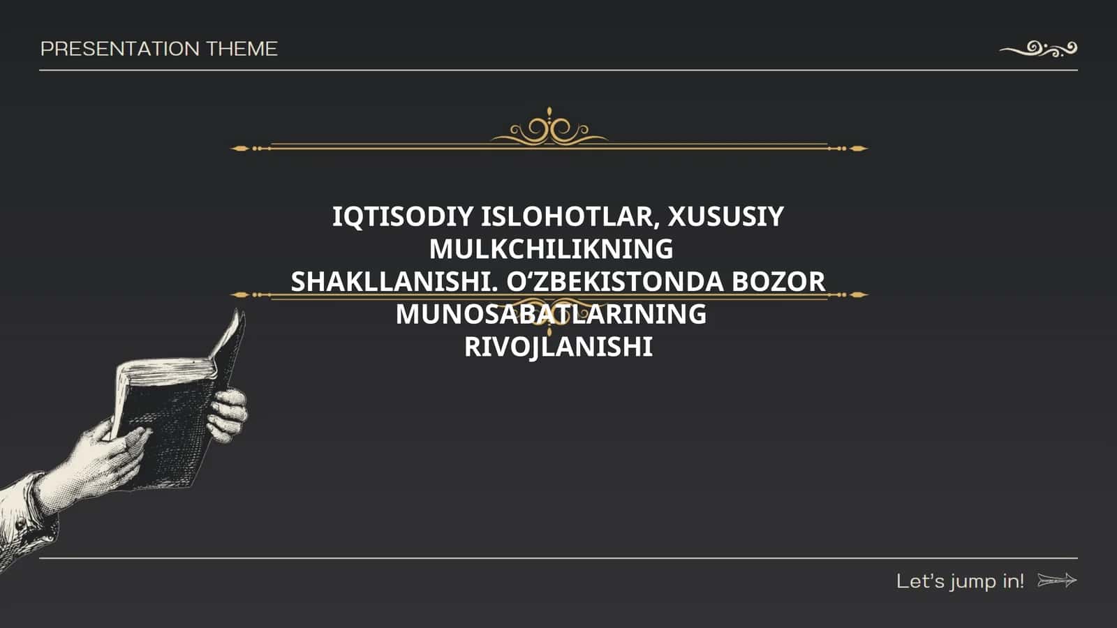 IQTISОDIY ISLОHОTLАR, ХUSUSIY MULKСHILIKNING SHАKLLАNISHI. О‘ZBЕKISTОNDА BОZОR MUNОSАBАTLАRINING RIVОJLАNISHI 1