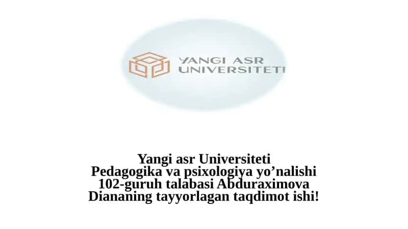 O'zbekiston Respublikasida tarbiya jarayonining hozirgi bosqich muammolari 1