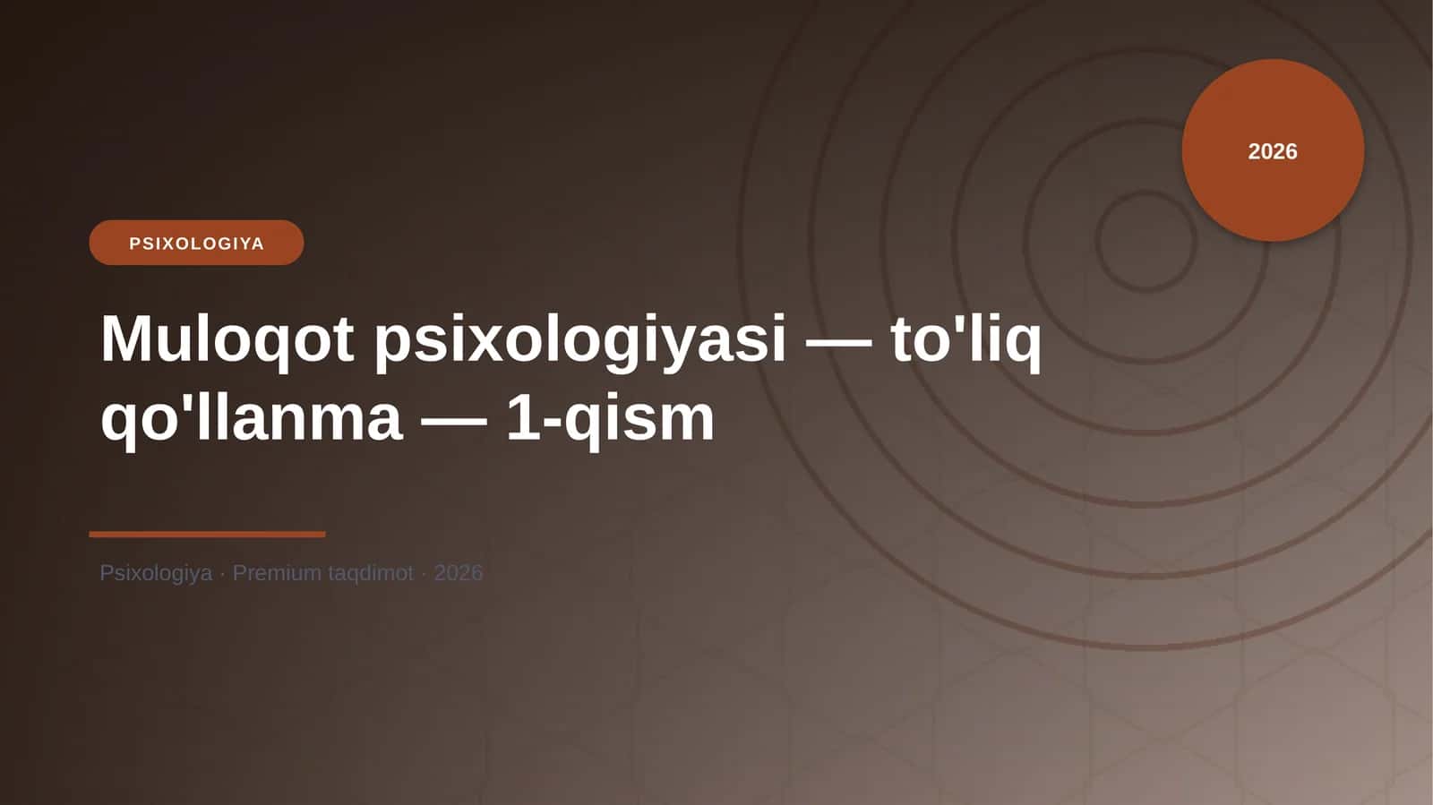 Muloqot psixologiyasi — to'liq qo'llanma — 1-qism 1