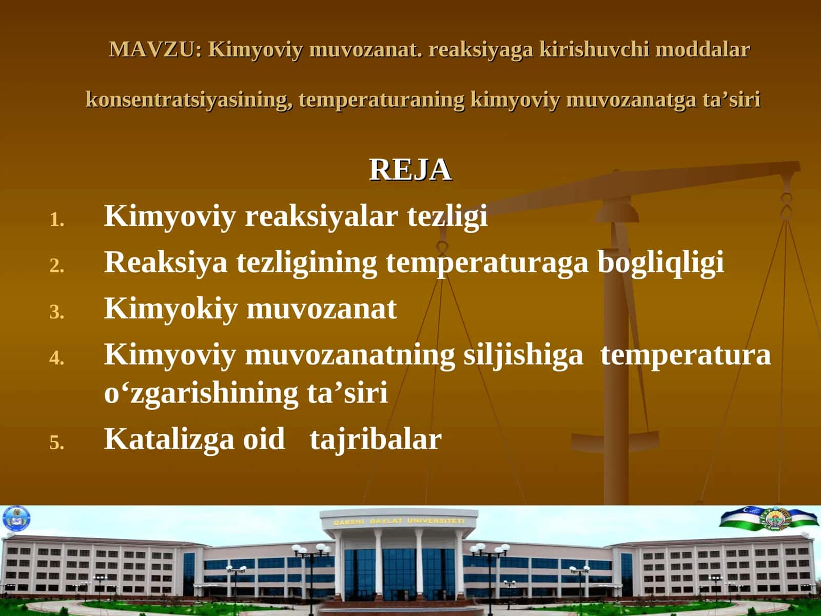 Kimyoviy muvozanat 1
