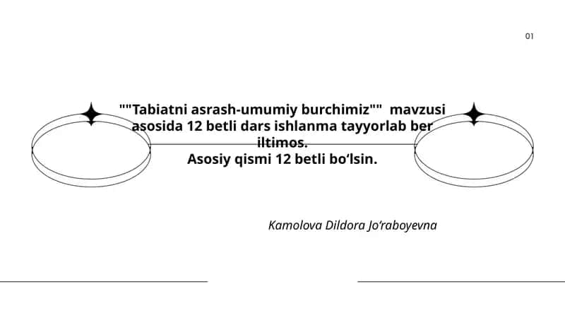 "Tabiatni asrash-umumiy burchimiz" 1