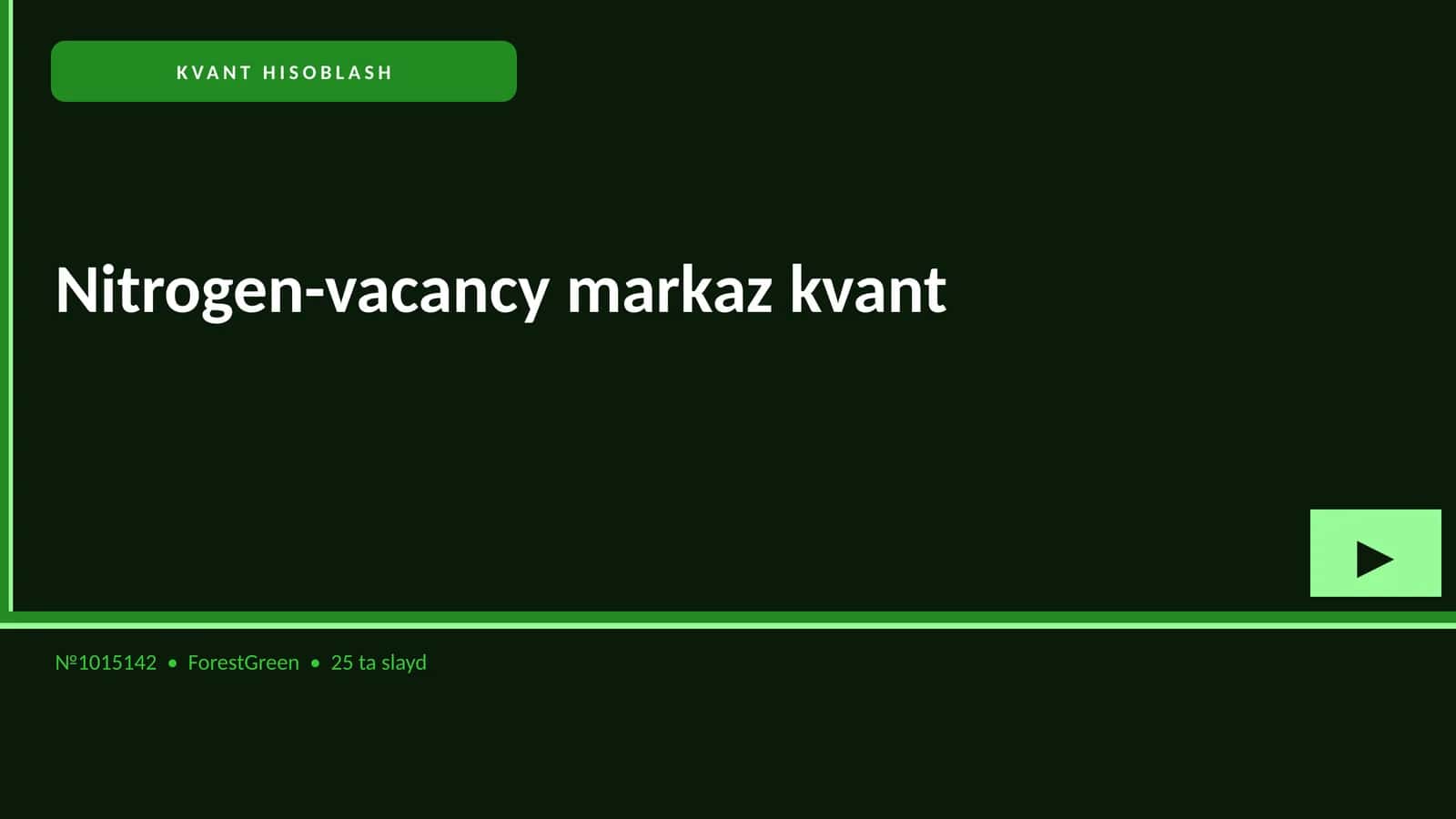 KVANT HISOBLASH 1