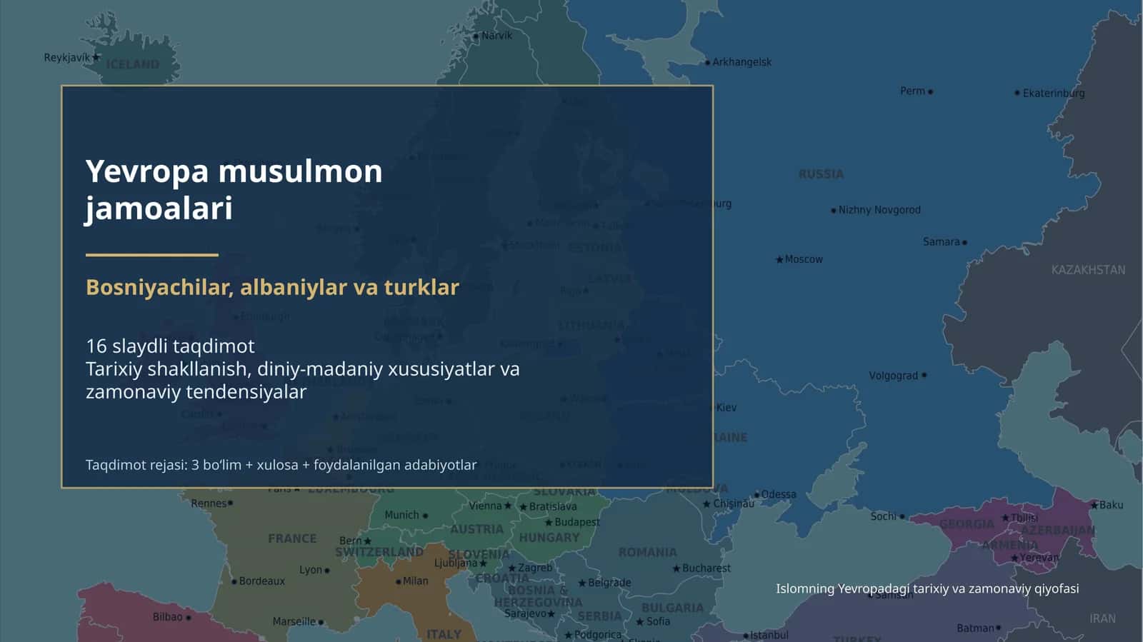 Yevropa musulmon jamoalari 1