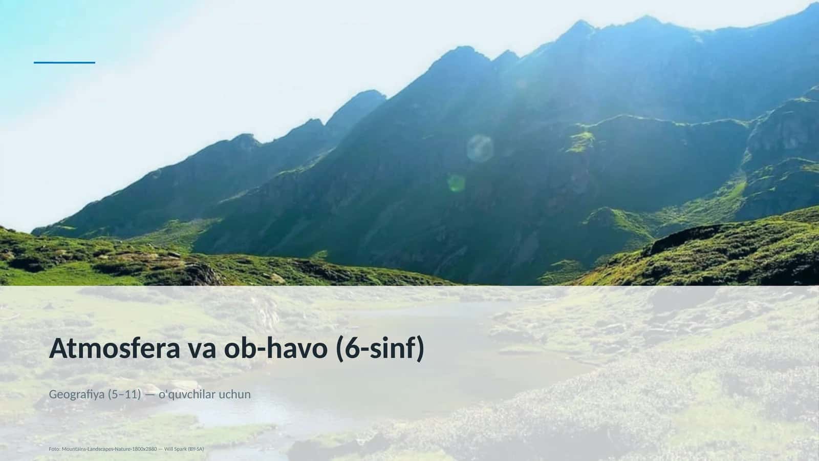 Atmosfera va ob-havo (6-sinf) 1