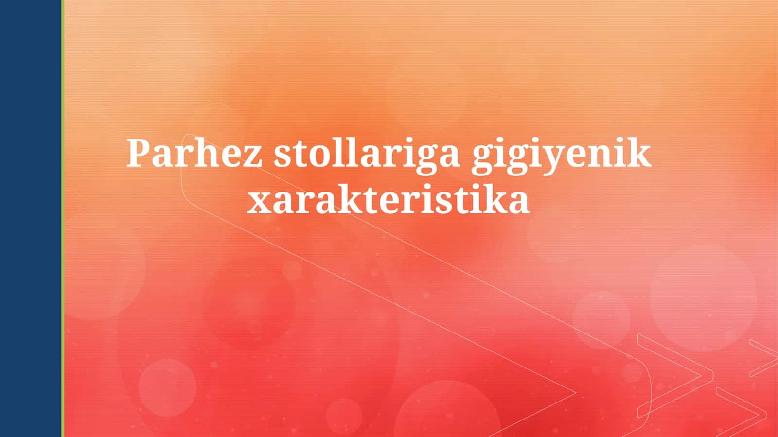 Dietik jadvallar 1