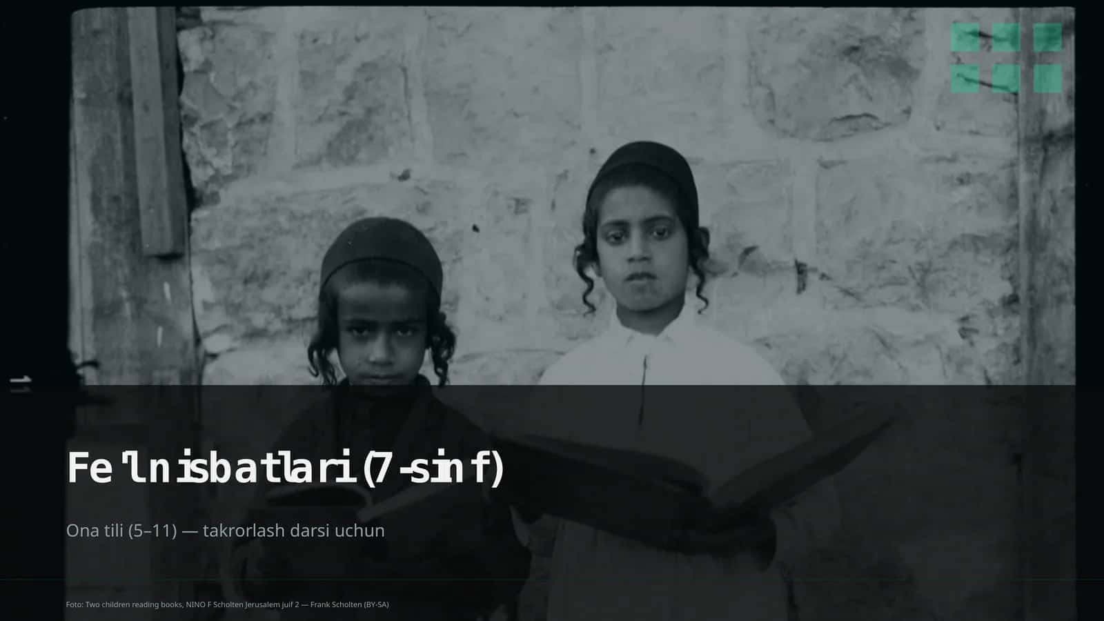 Fe'l nisbatlari (7-sinf) 1