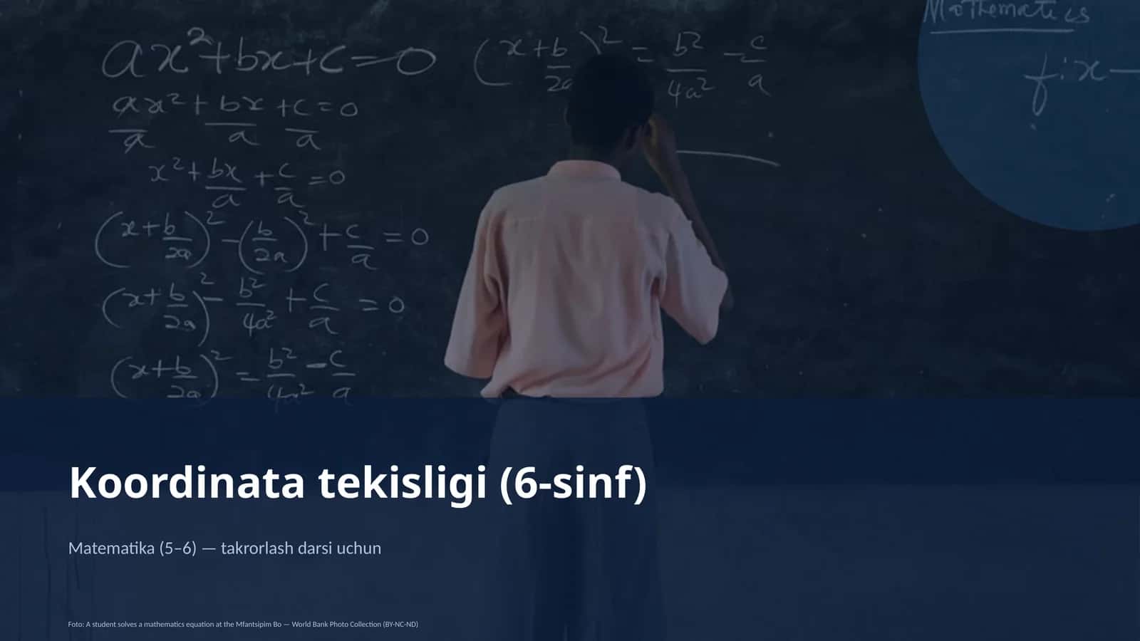 Koordinata tekisligi (6-sinf) 1