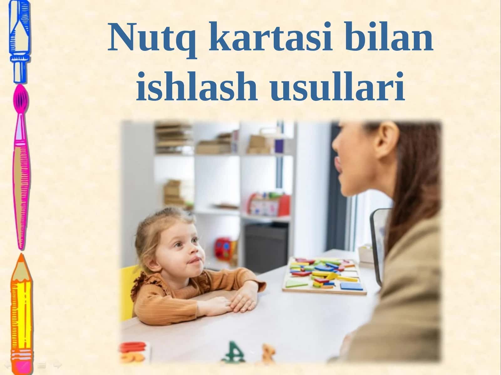 Nutq kartasi bilan ishlash usullari 1