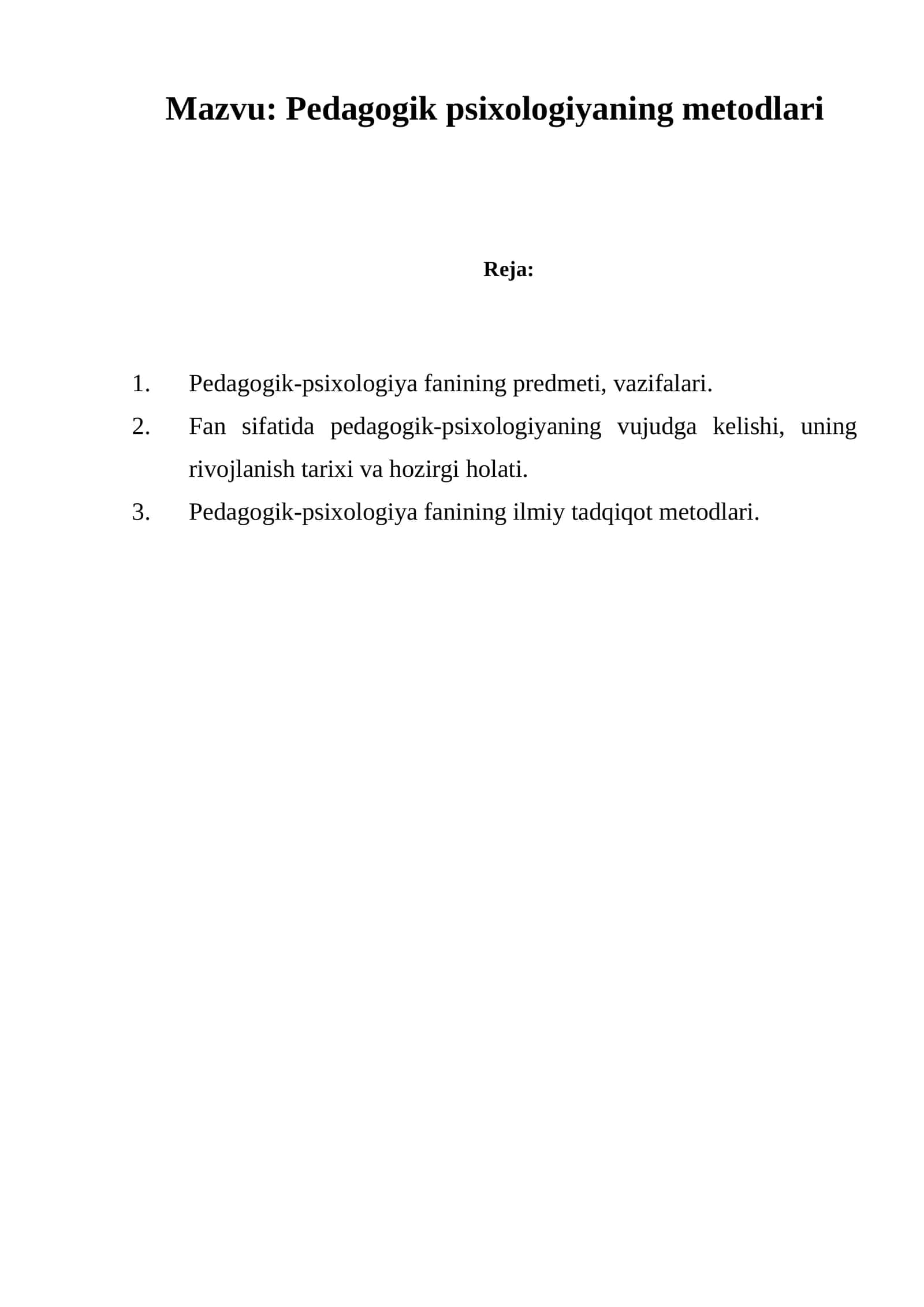 Pedagogik psixologiyaning metodlari 1