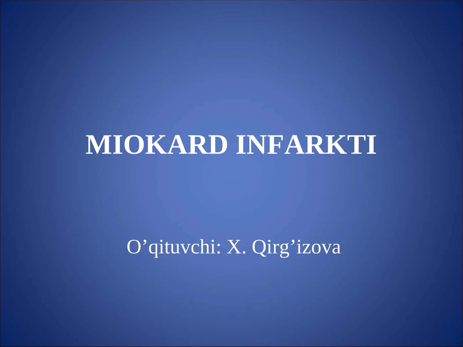 MIOKARD INFARKTI 1