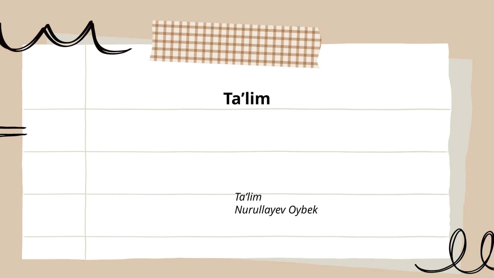 Taʼlim 1