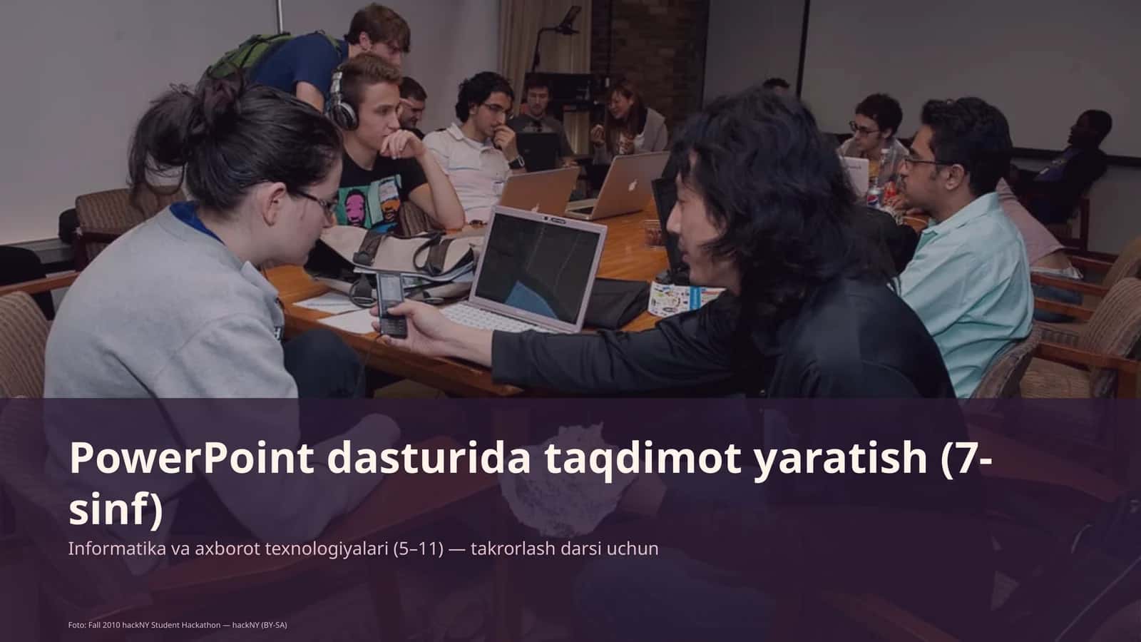 PowerPoint dasturida taqdimot yaratish (7-sinf) 1