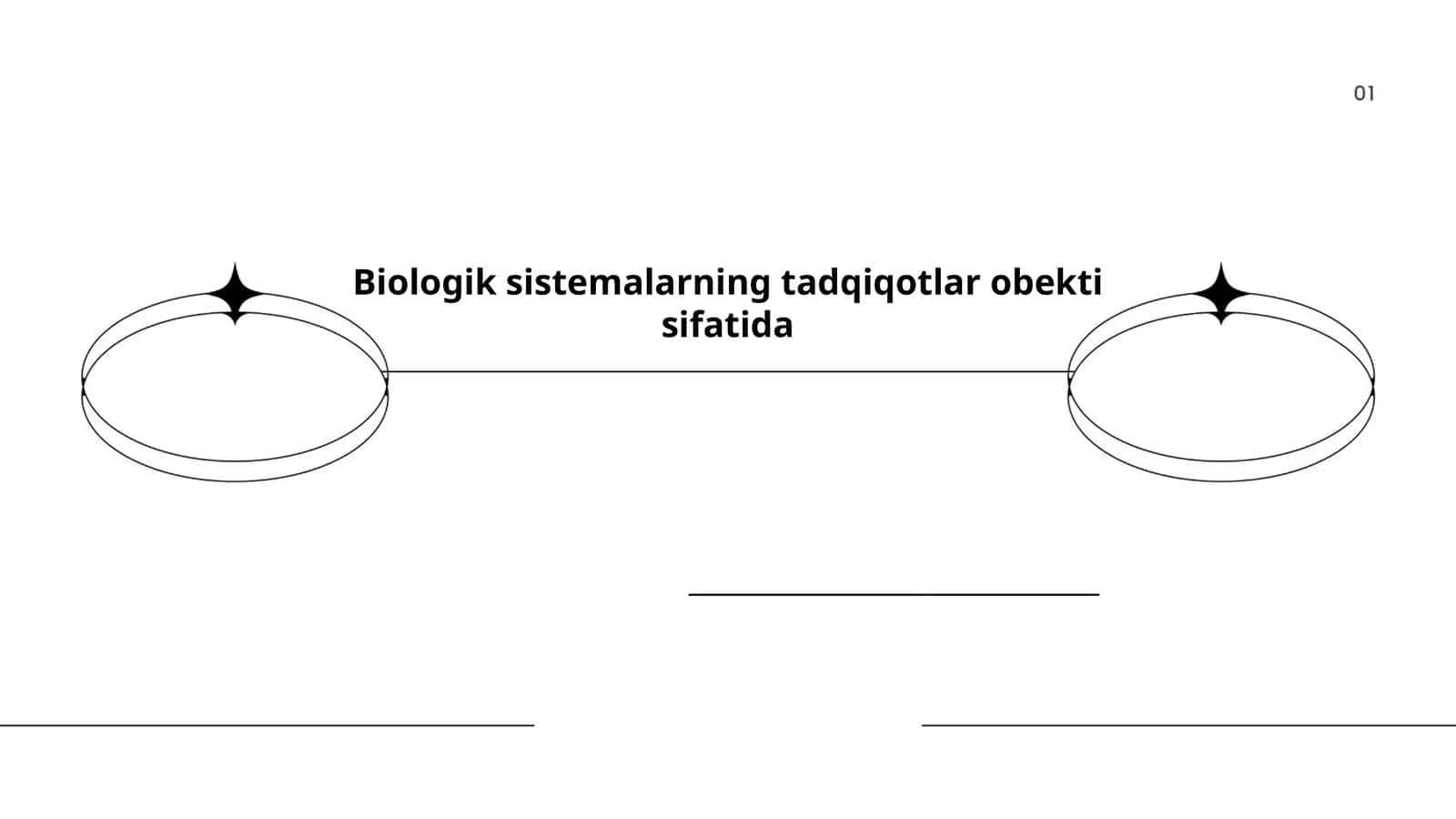 Biologik sistemalarning tadqiqotlar obekti sifatida 1
