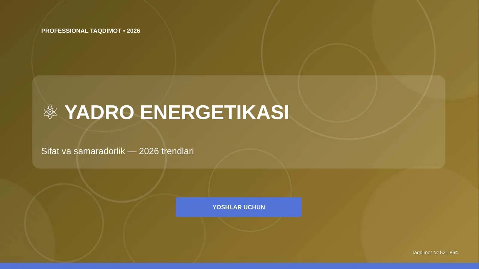 Yadro energetikasi: sifat va samaradorlik (2026 trendlari) 1