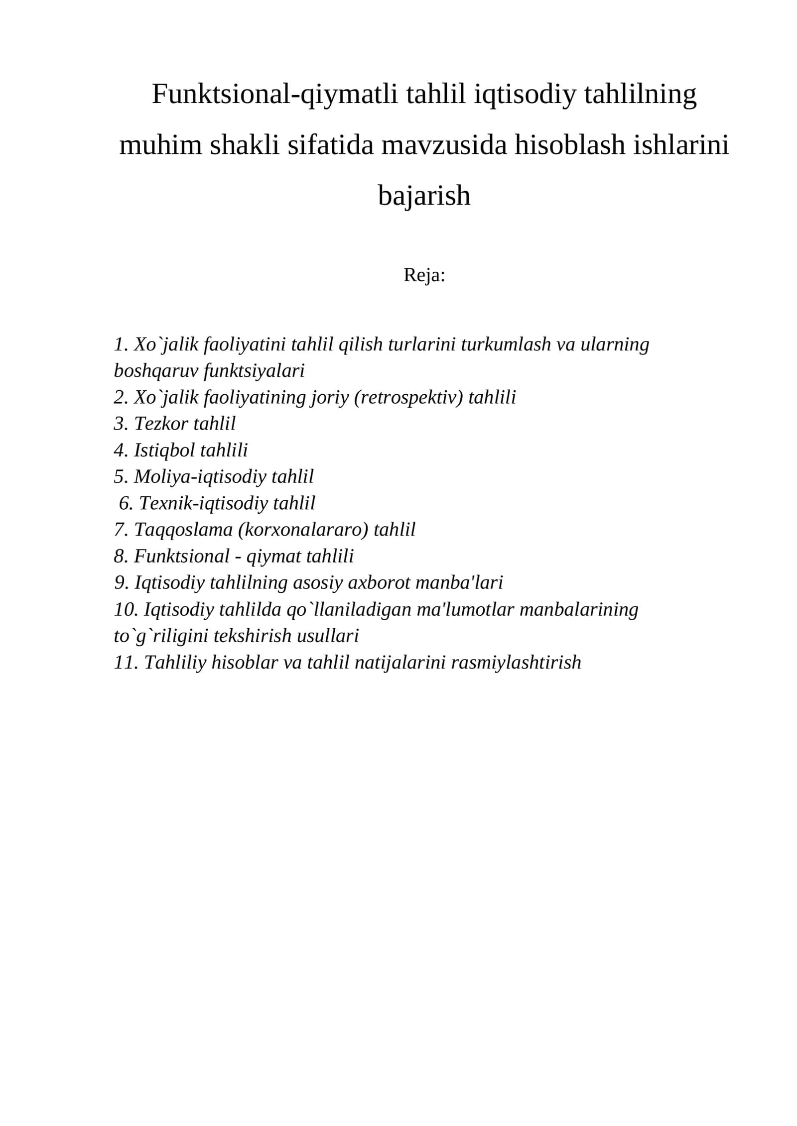 Funktsional-qiymatli tahlil 1