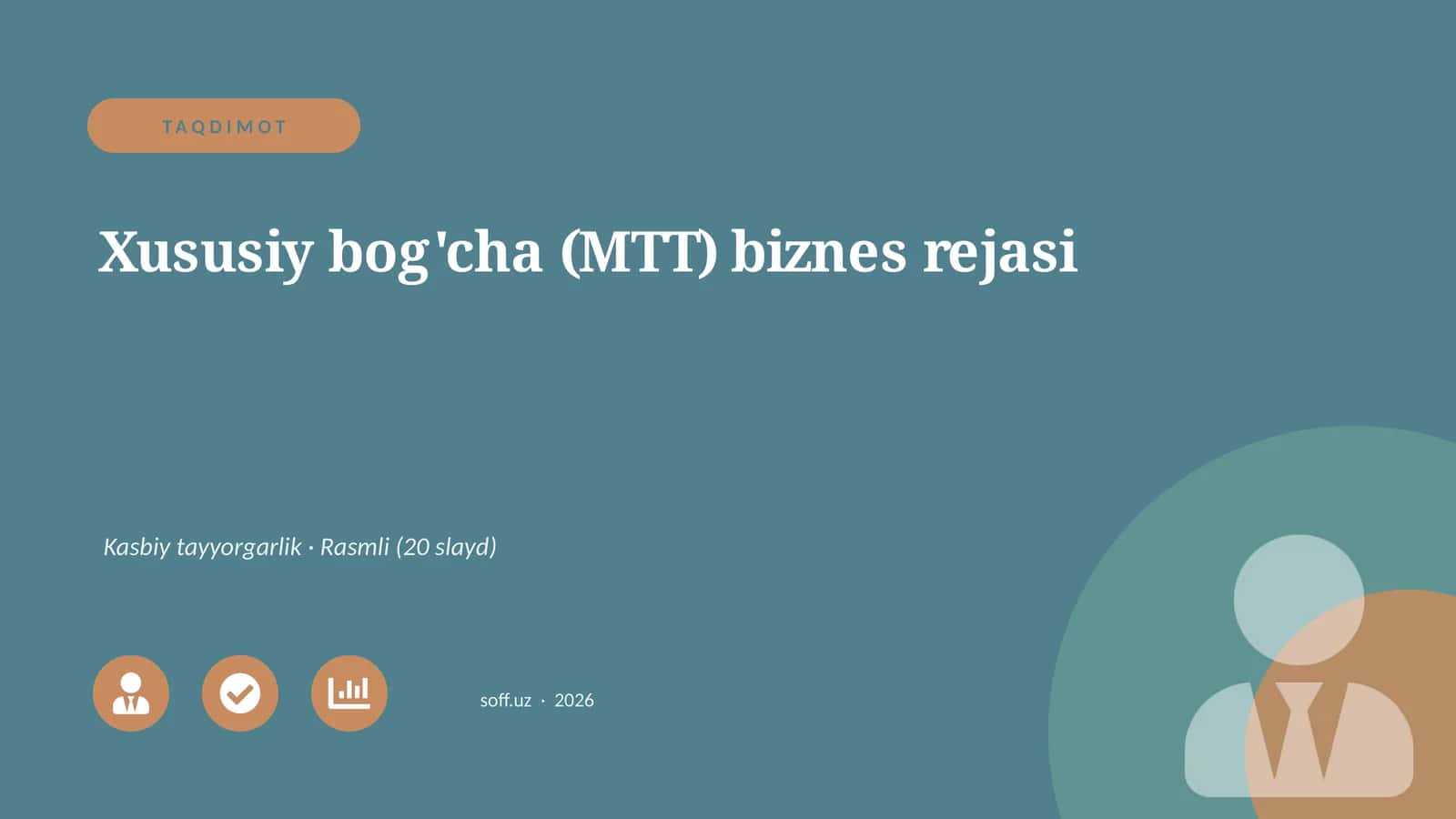 Xususiy bog'cha (MTT) biznes rejasi 1
