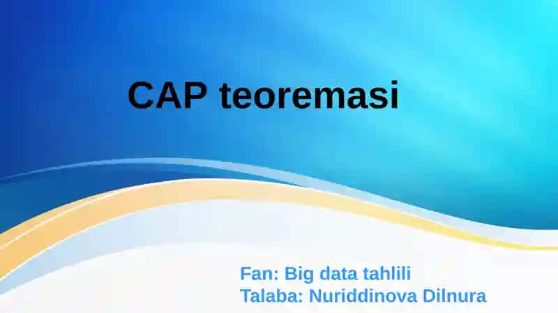 CAP teoremasi 1