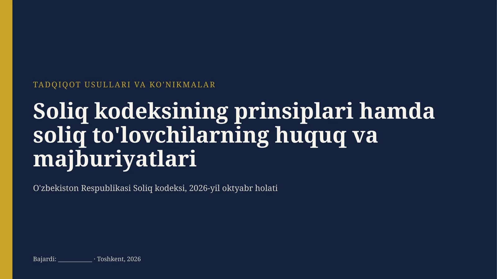TADQIQOT USULLARI VA KO'NIKMALAR 1