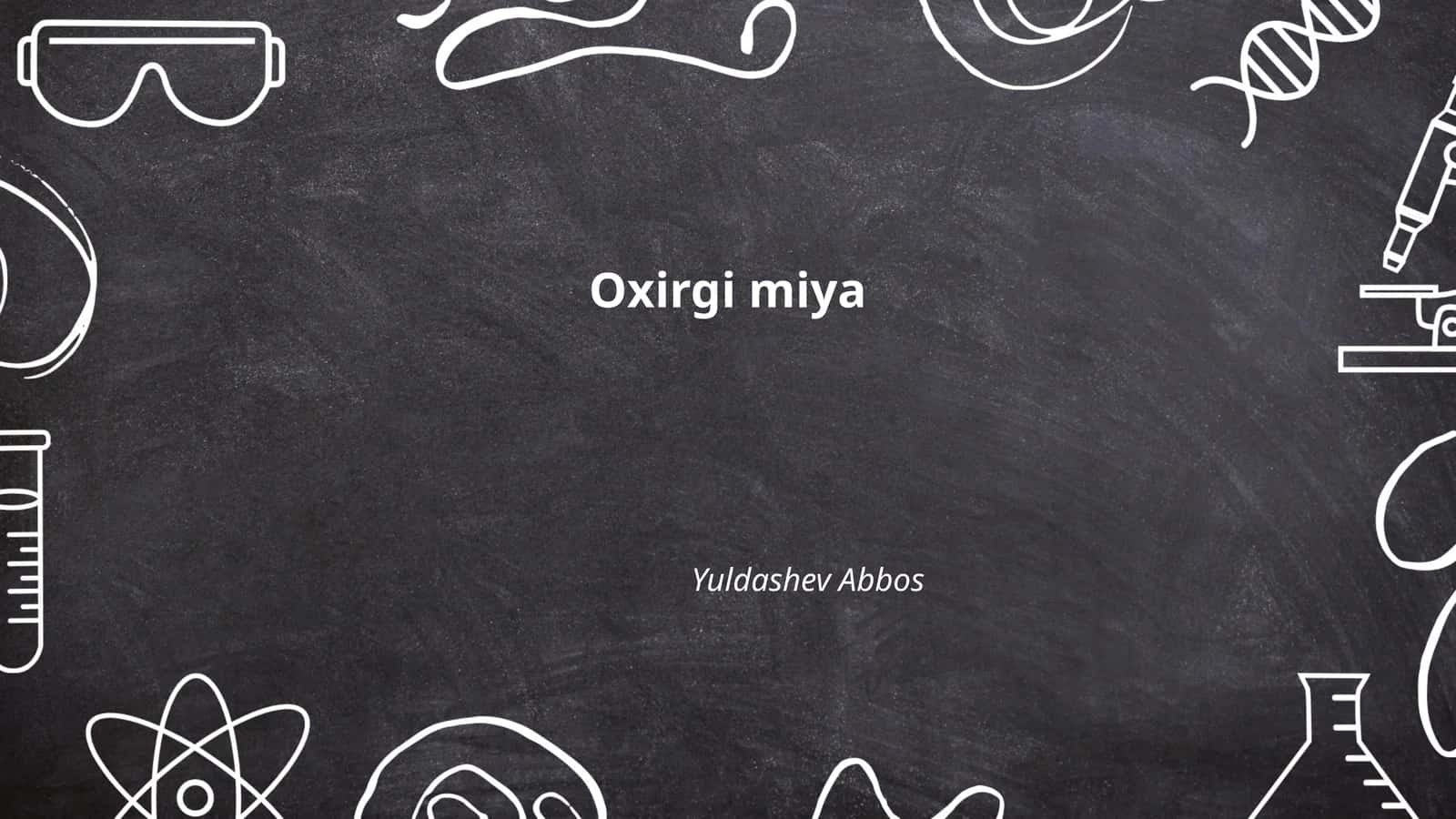 O'rta asrlarda Oxirgi miya haqida bilimlar 1