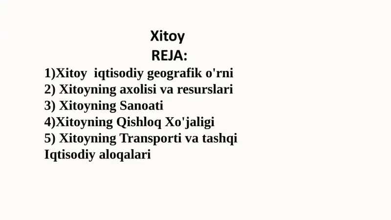 Xitoy 1