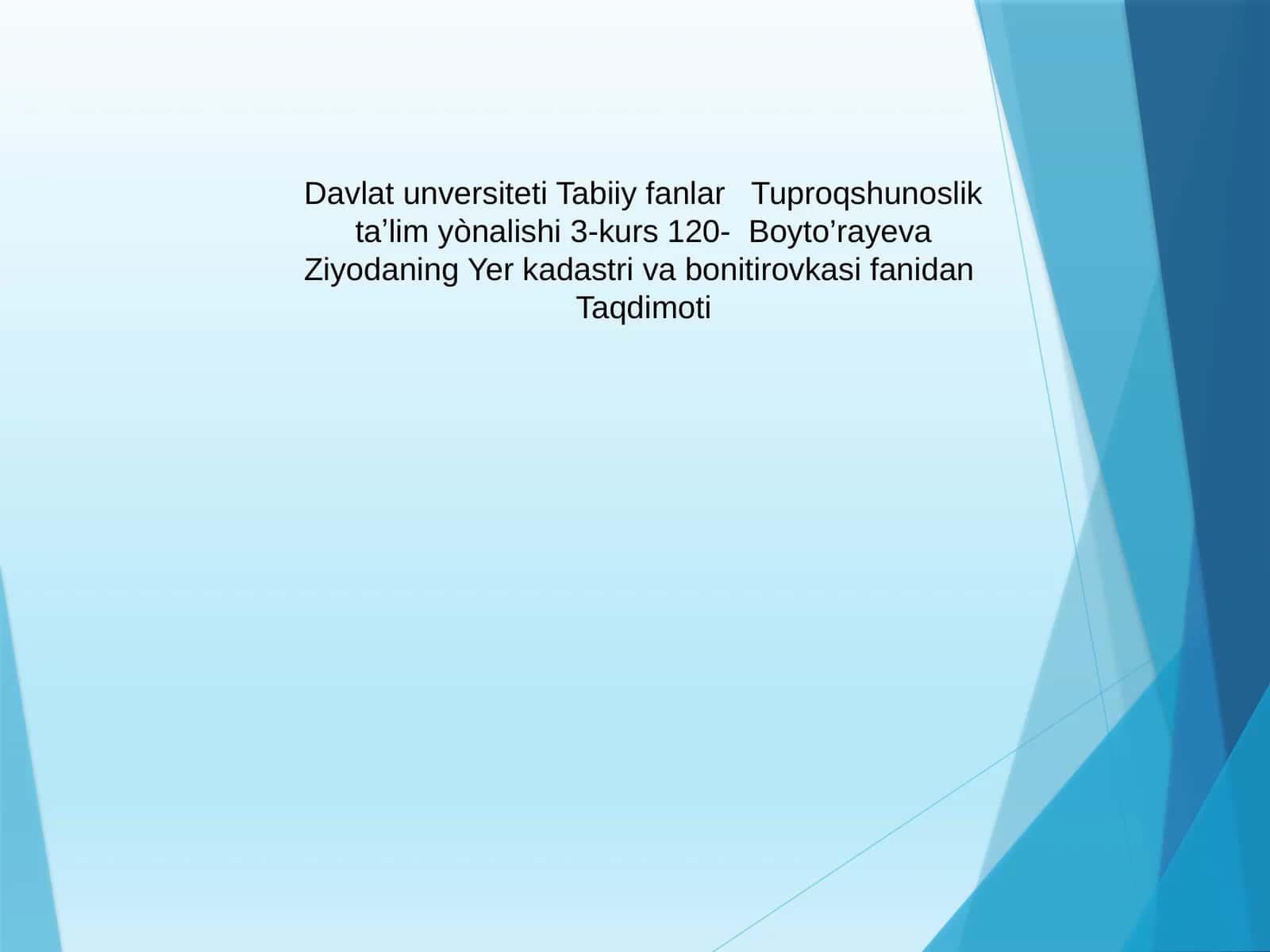TuproqsifatbahosixaritasiniQishloqxo'jaligidagiahamiyatiningfizik-mexanikvaagrokimyoviyxossalariniyaxshilashyo'llari 1