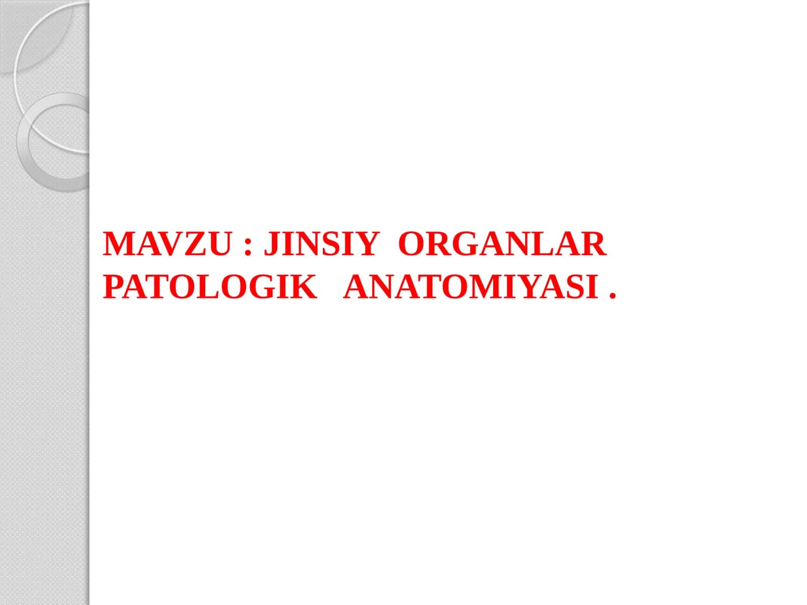 Jinsiy organlar kasalliklari 1
