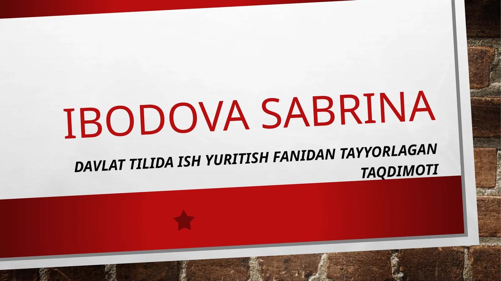 IbodovaSabrina 1