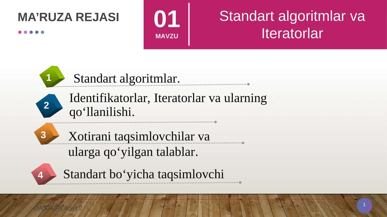 STANDART ALGORITMLAR 1