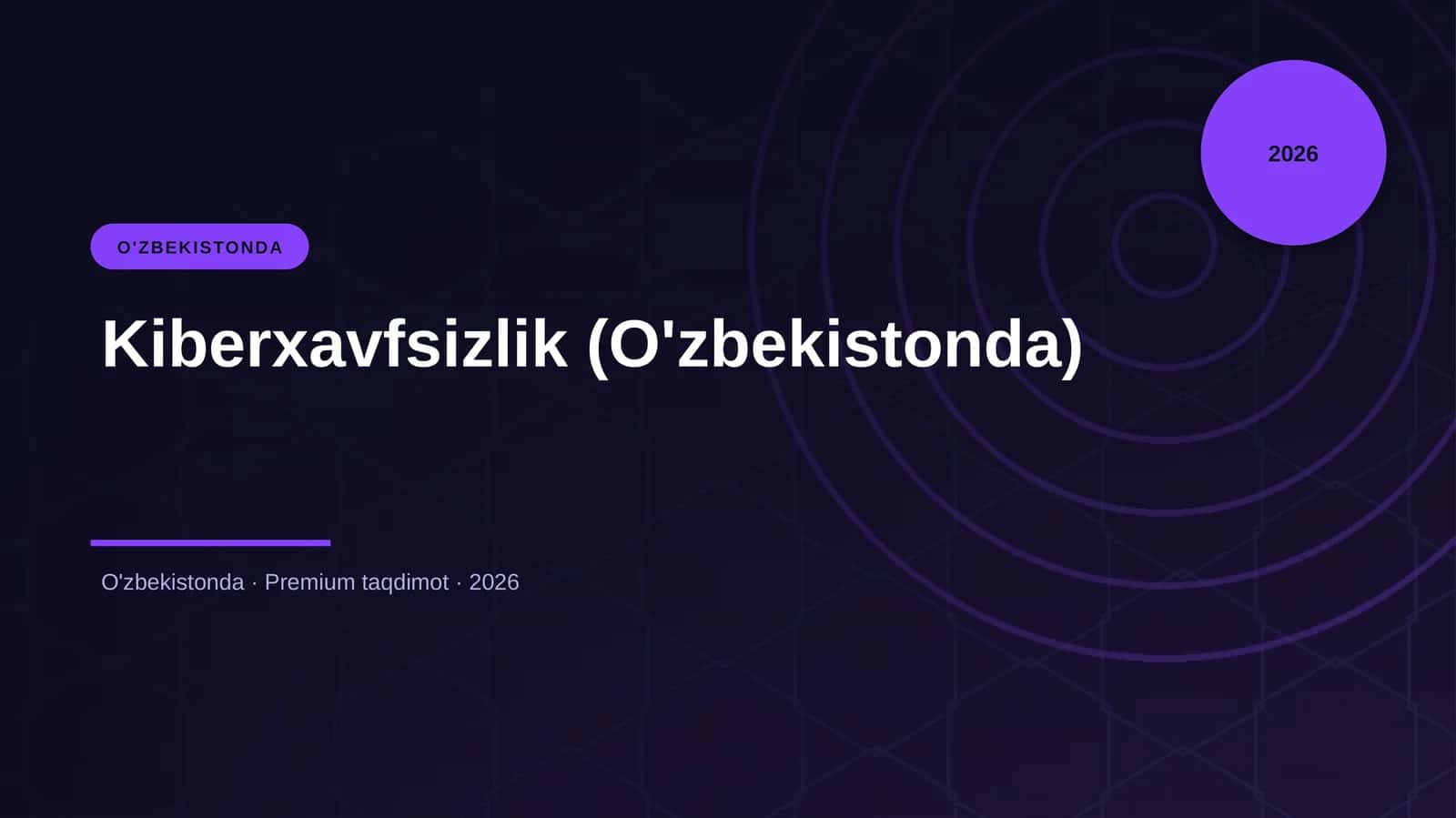 Kiberxavfsizlik (O'zbekistonda) 1