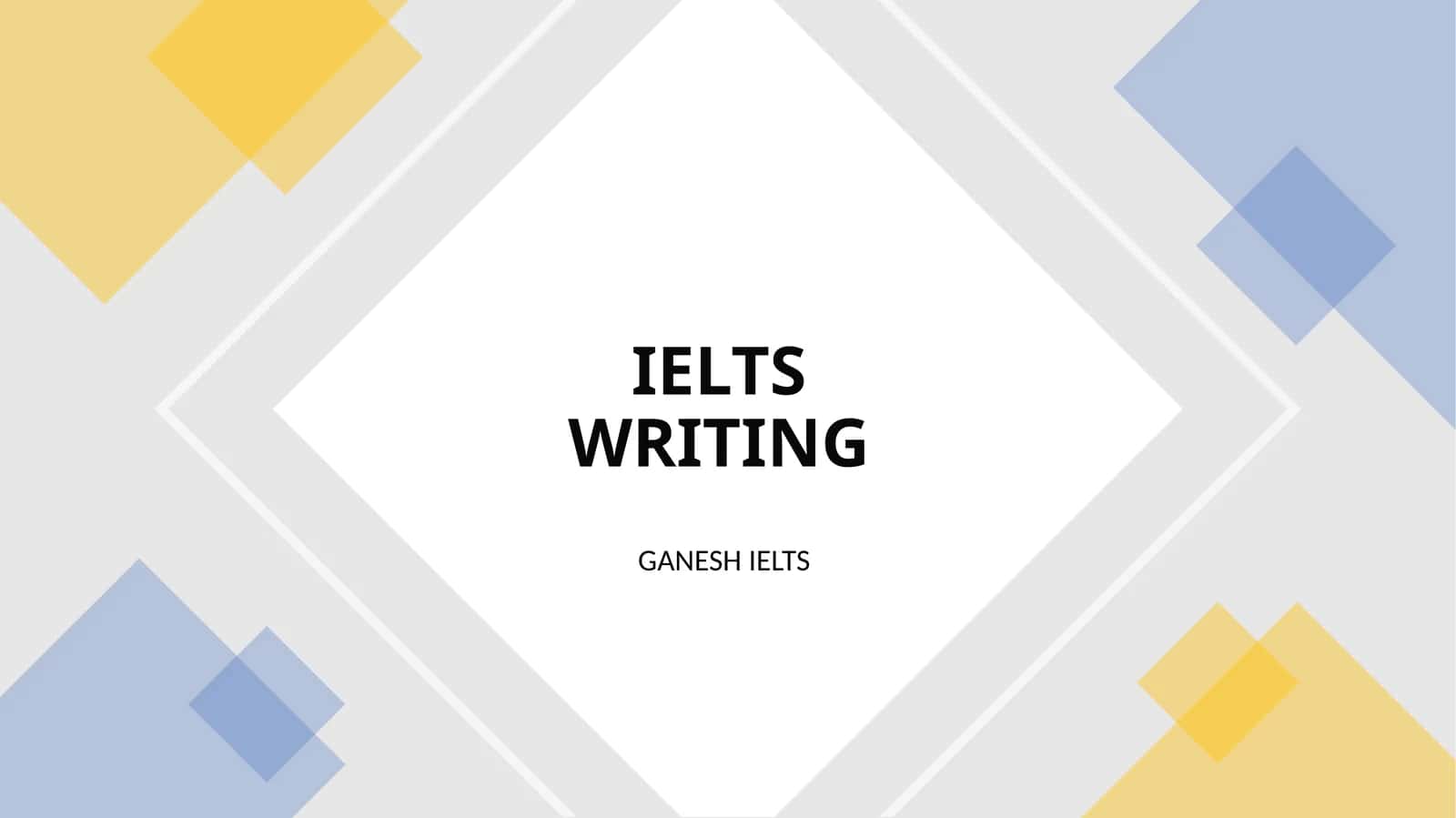 INGLIZ TILI IELTS WRITING TASK 1