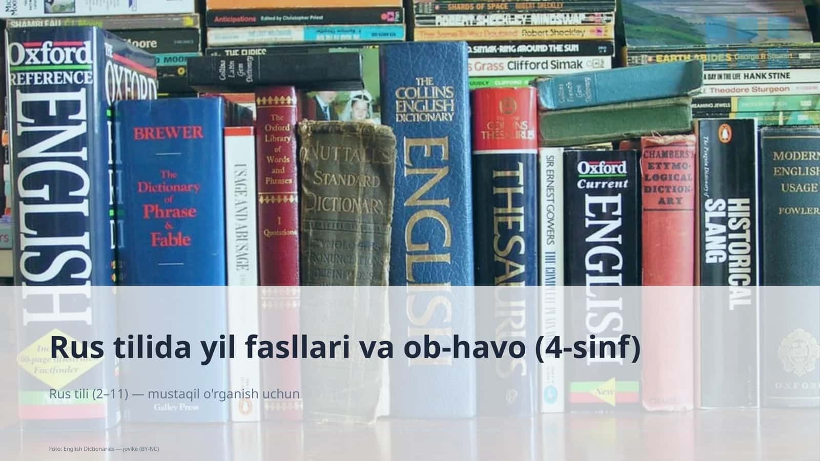 Rus tilida yil fasllari va ob-havo (4-sinf) 1