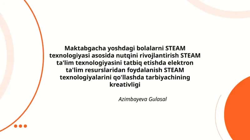 STEAM texnologiyasi 1