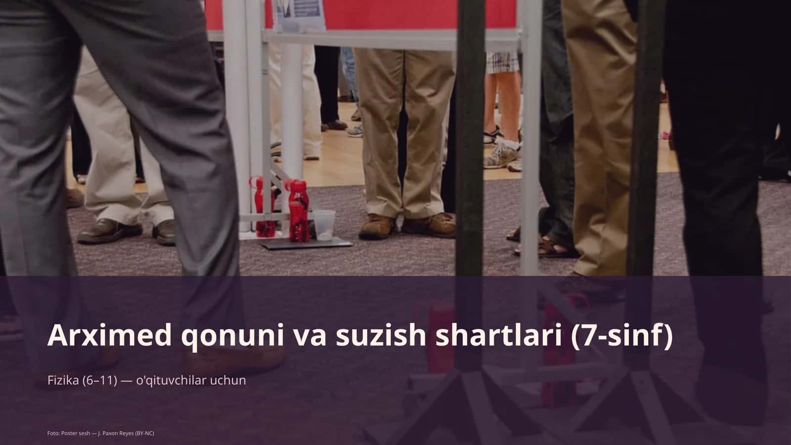 Arximed qonuni va suzish shartlari (7-sinf) 1