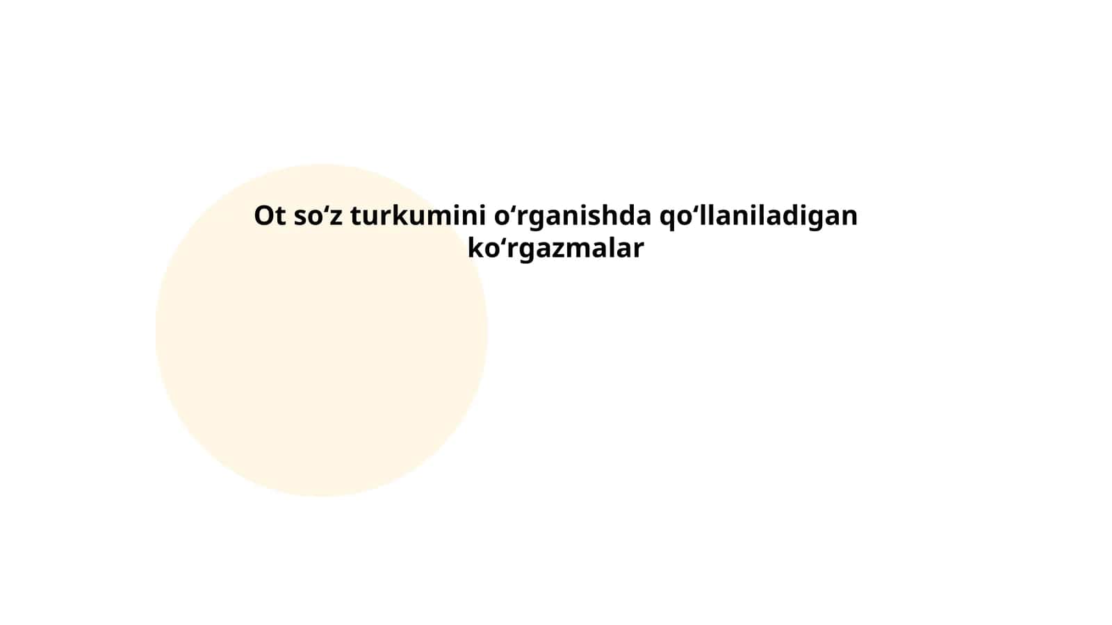 Ot soʻz turkumini oʻrganishda qoʻllaniladigan koʻrgazmalar 1