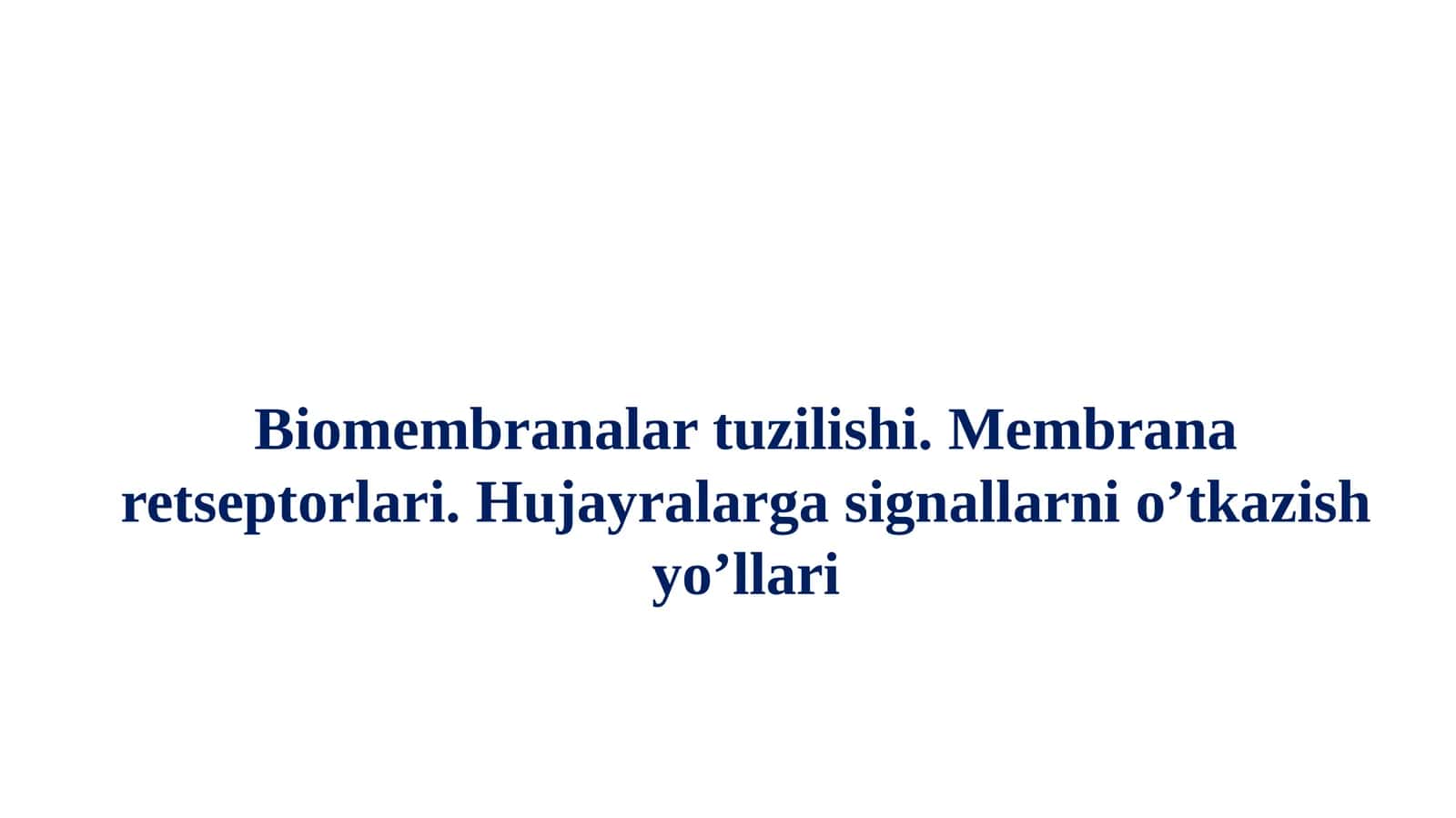 Biomembranalar funksiyalari 1