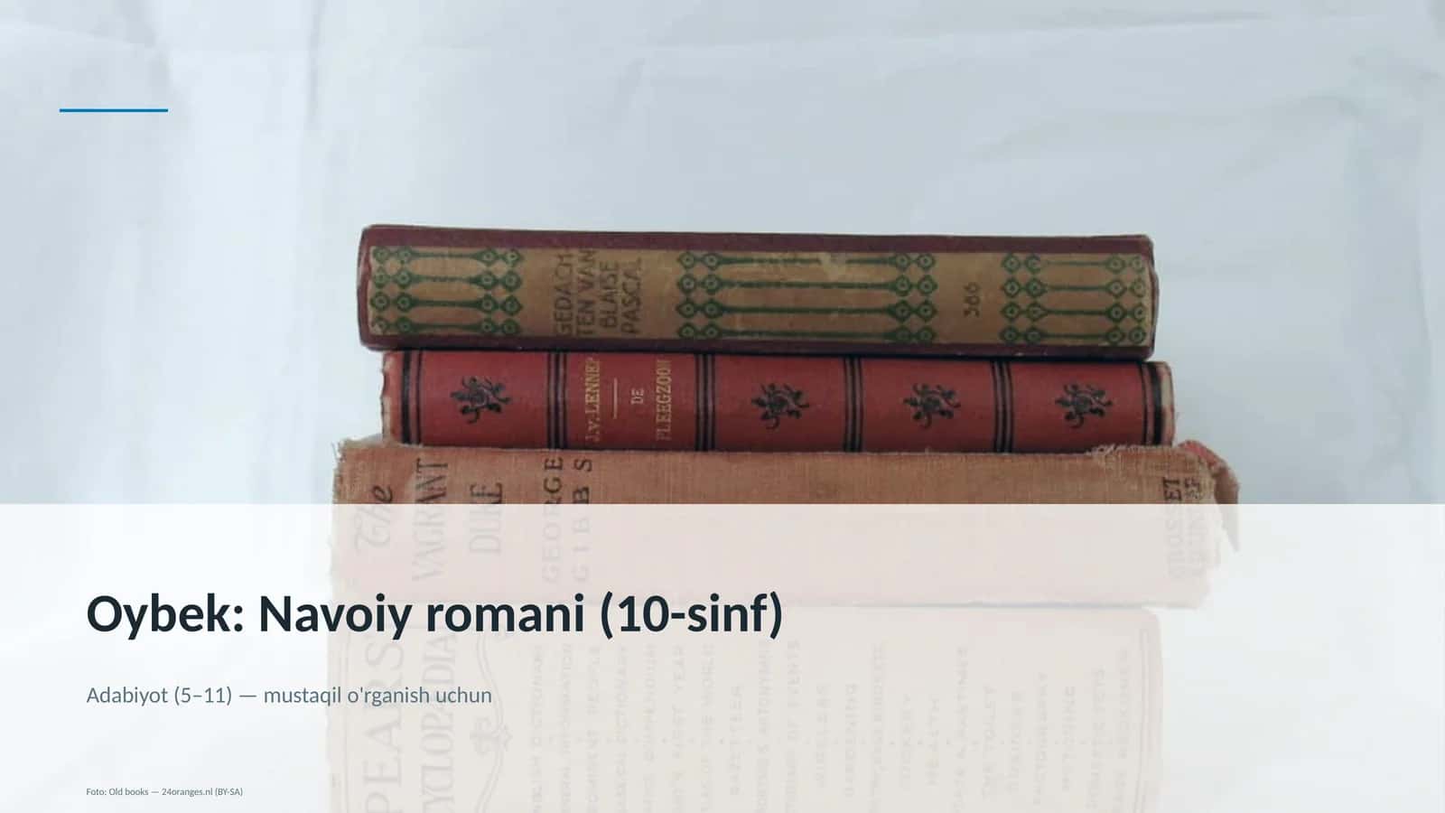 Oybek: Navoiy romani (10-sinf) 1