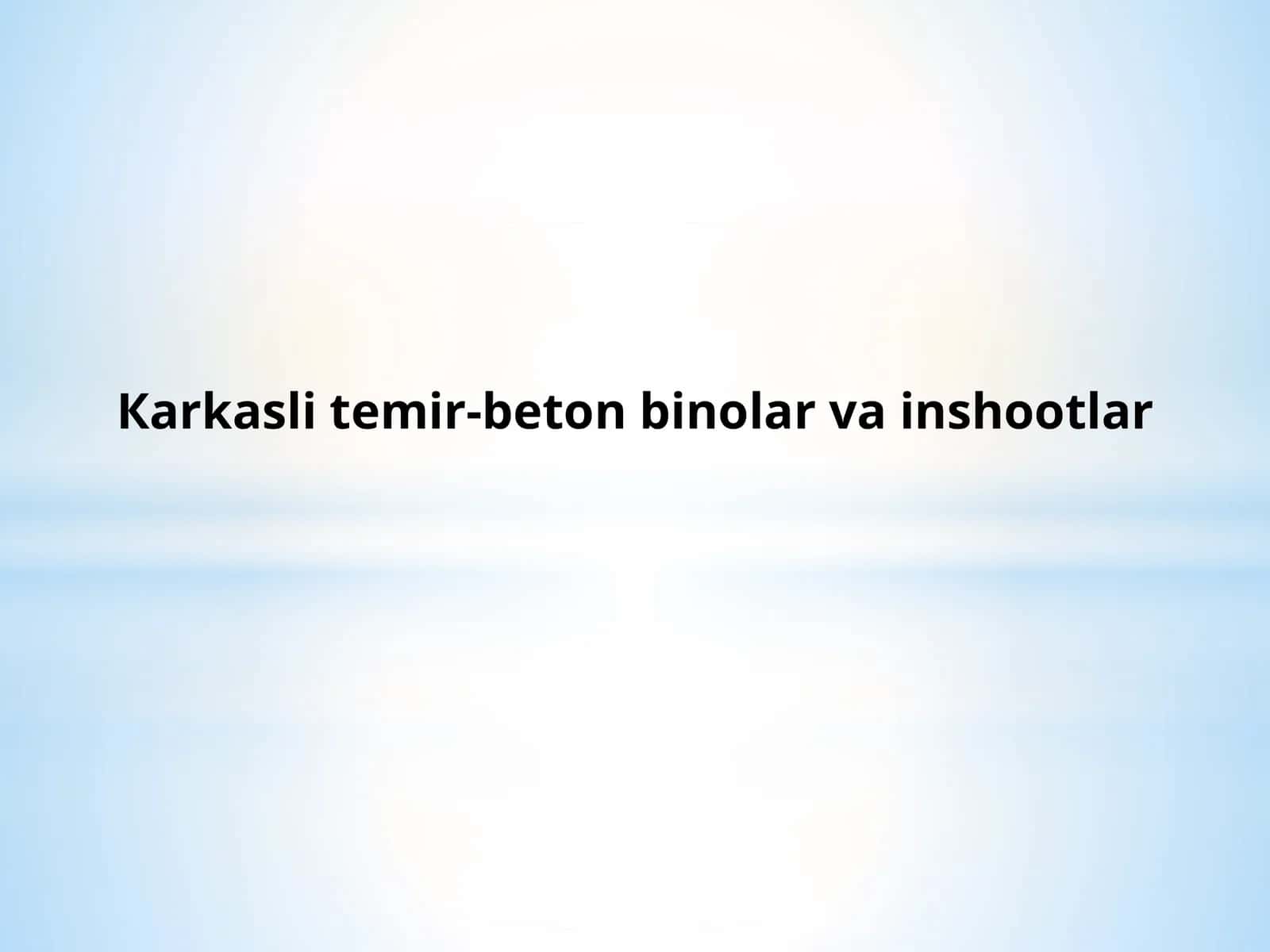 Temir-beton plitalar va to’sinlar 1