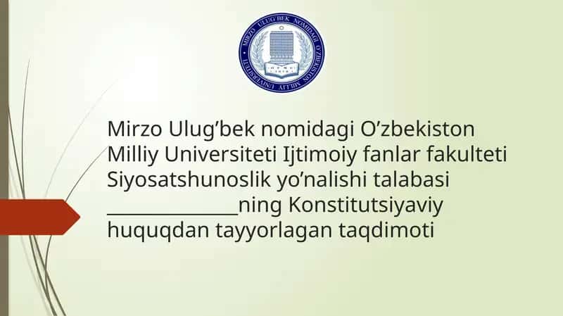 O‘zbekiston Respublikasi Vazirlar Mahkamasi va Bosh vazirining huquqiy maqomi 1
