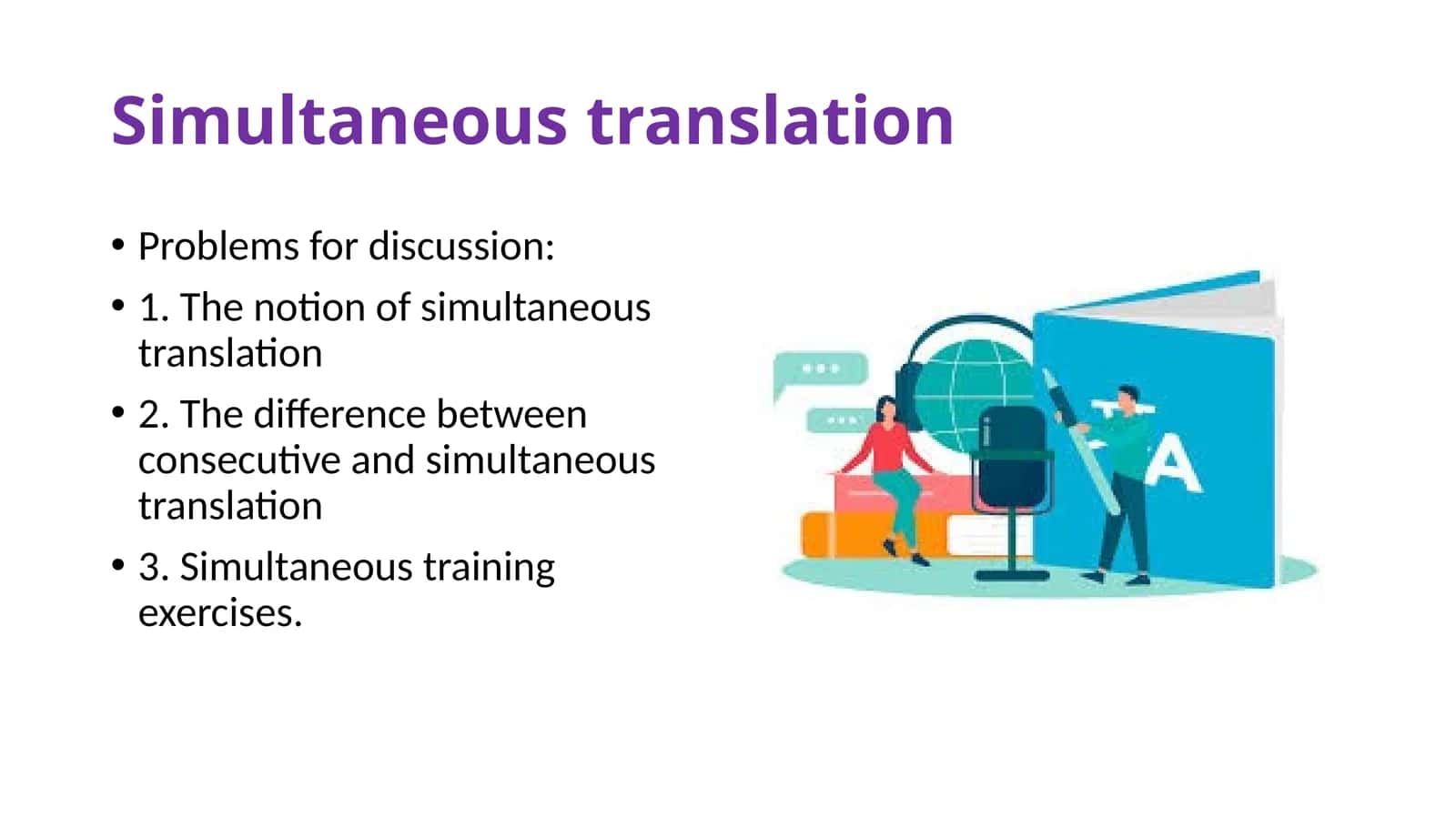 Simultaneous translation 1