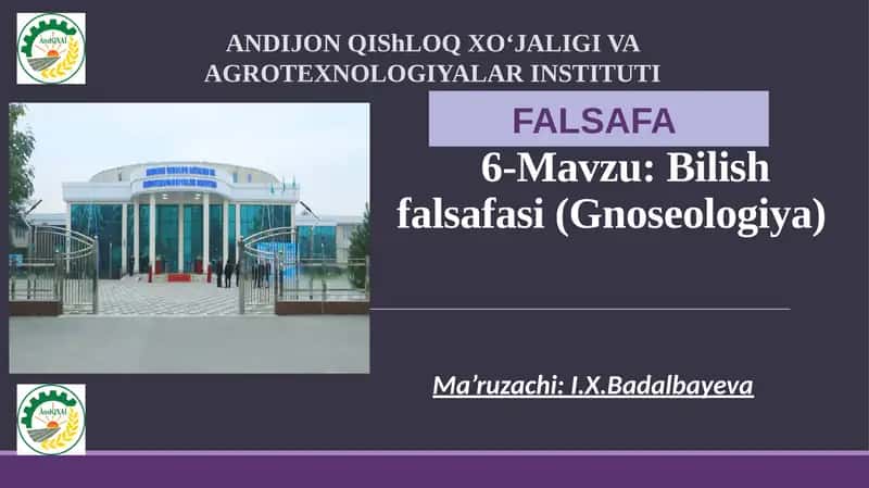 Gnoseologiya 1