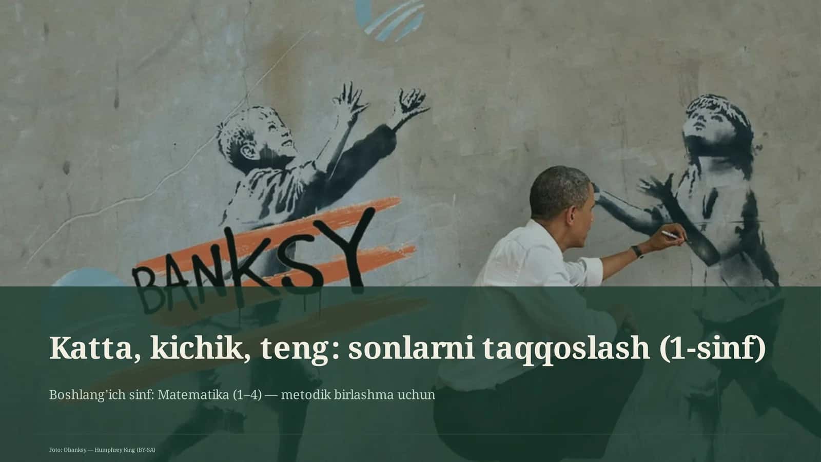 Katta, kichik, teng: sonlarni taqqoslash (1-sinf) 1