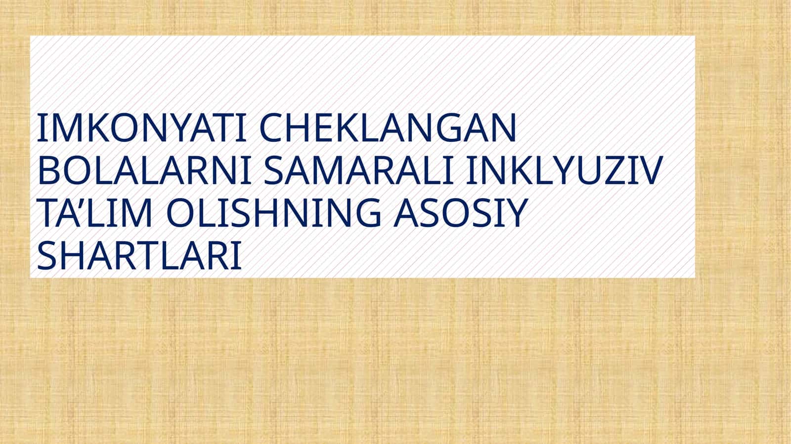 INKLYUZIV TALIM 1