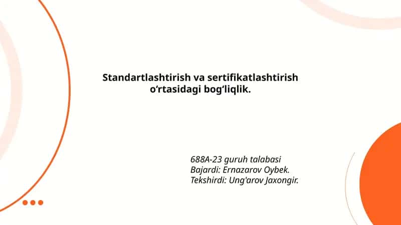 Standart va sertifikat atamalari 1
