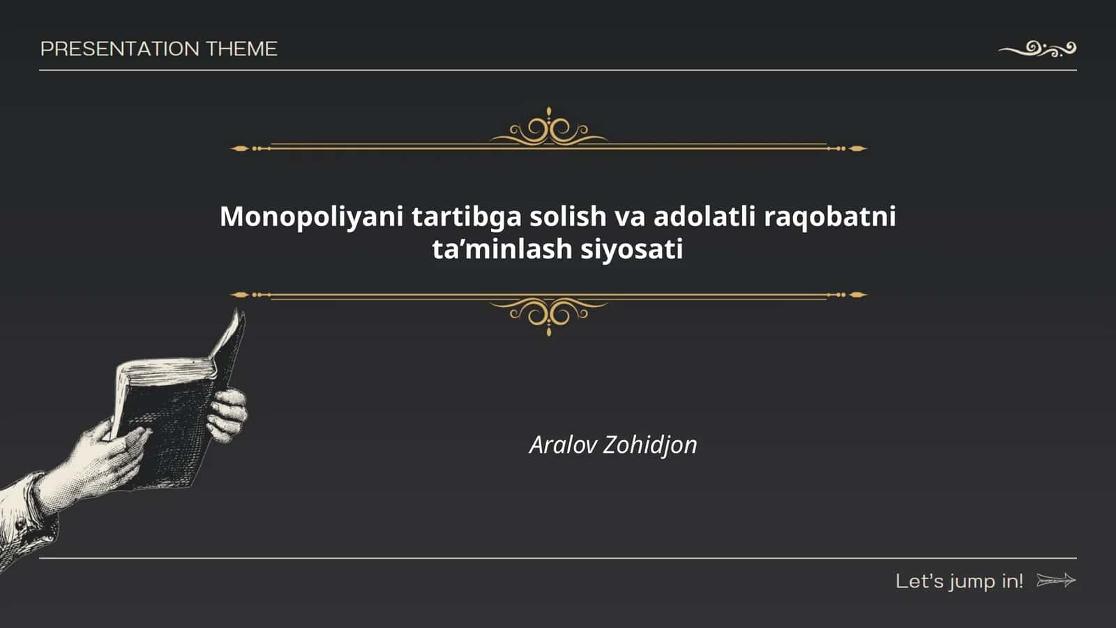Monopoliyani tartibga solish va adolatli raqobatni ta’minlash siyosati 1