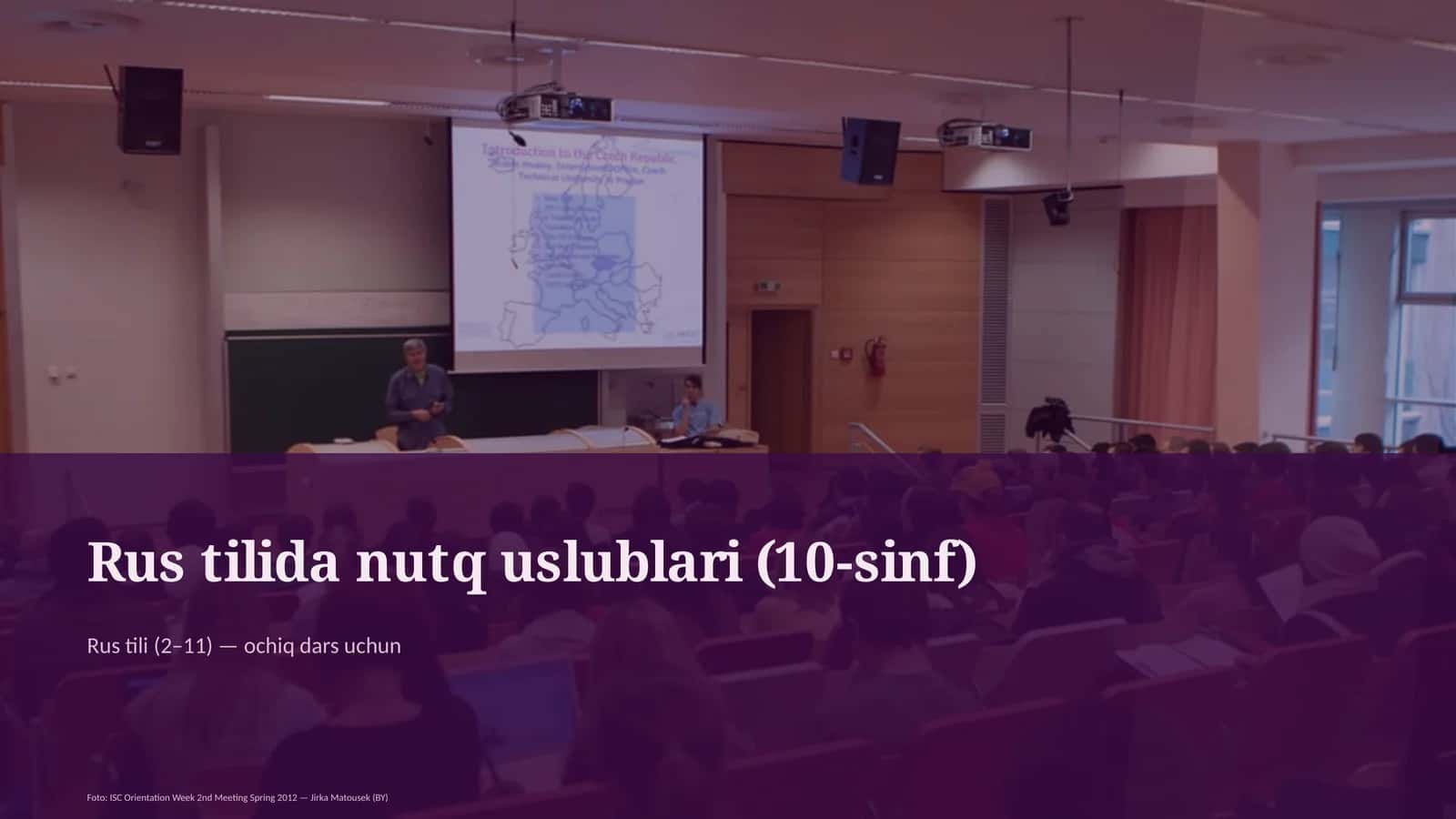 Rus tilida nutq uslublari (10-sinf) 1