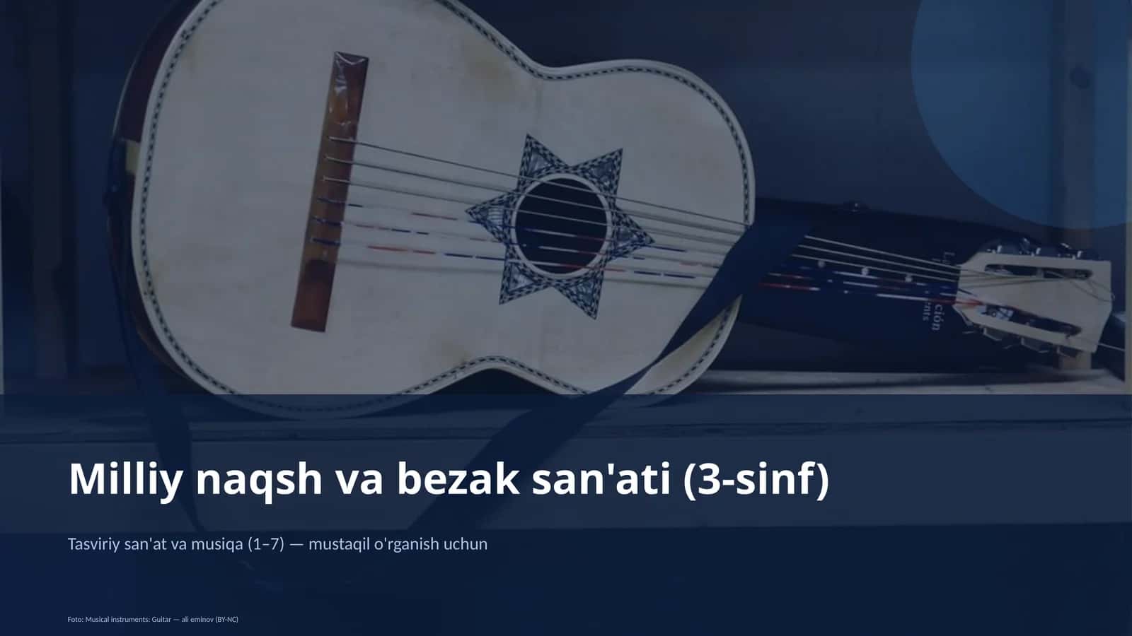 Milliy naqsh va bezak san'ati (3-sinf) 1